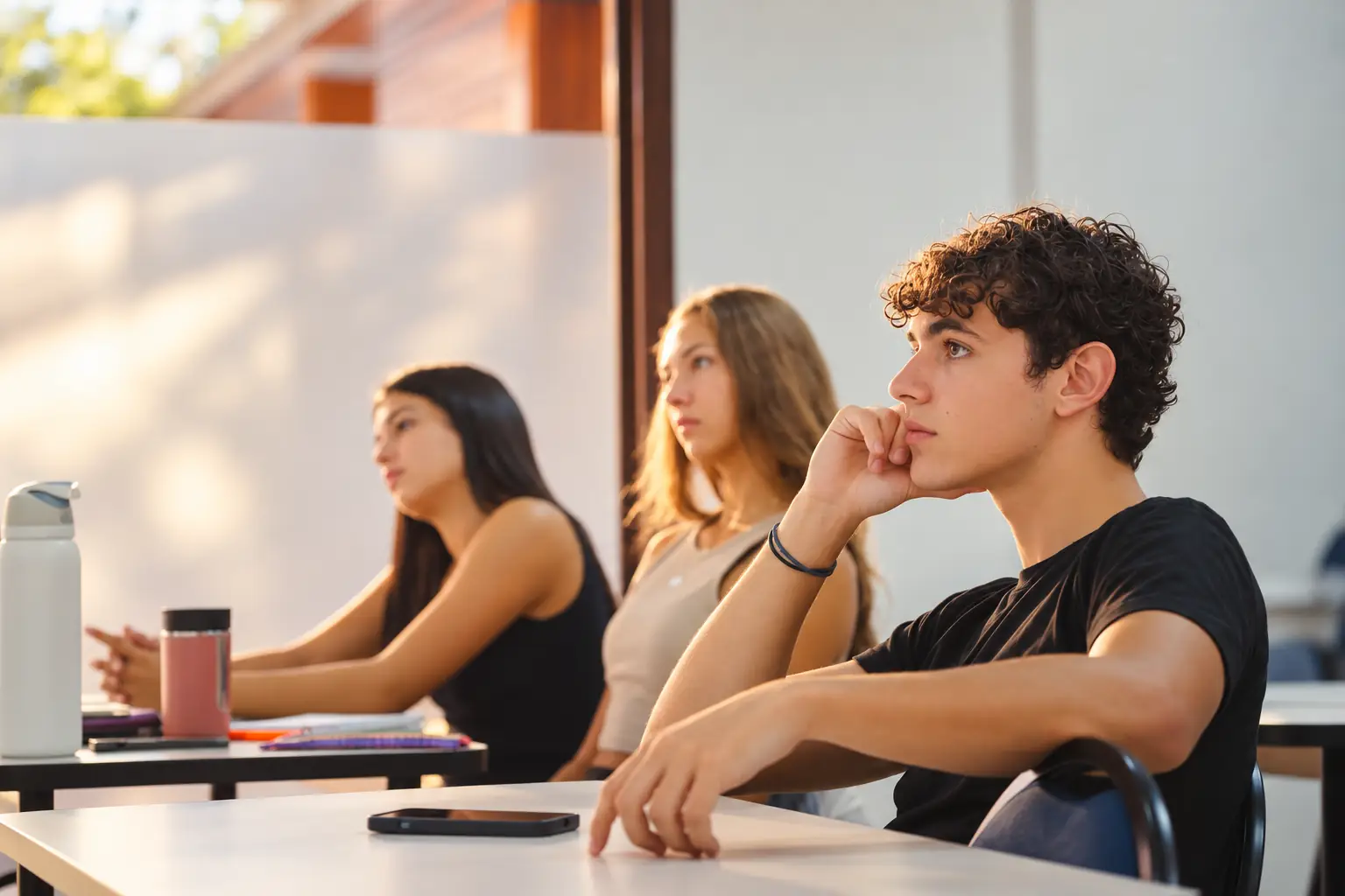 Alumnos de iU atentos en una clase en inglés en Santa Cruz de la Sierra